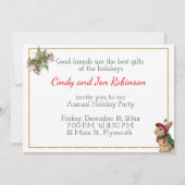 Uitnodiging voor open kerstfeest (Achterkant)