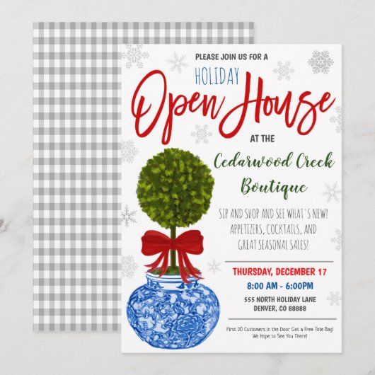 Uitnodiging voor opening van de zitting (Voorkant / Achterkant)