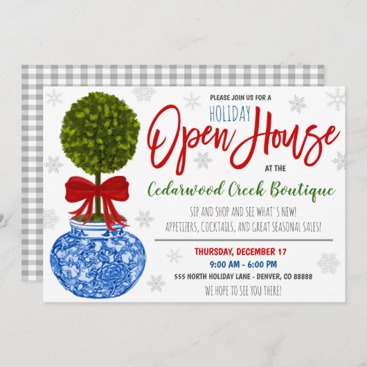 Uitnodiging voor opening van de zitting (Voorkant / Achterkant)