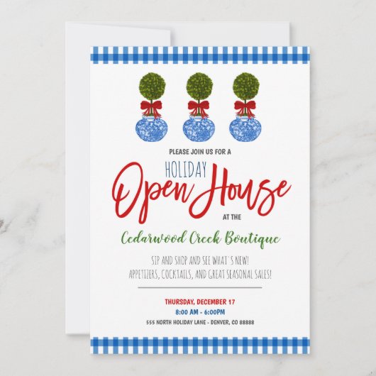 Uitnodiging voor opening van de zitting (Voorkant)