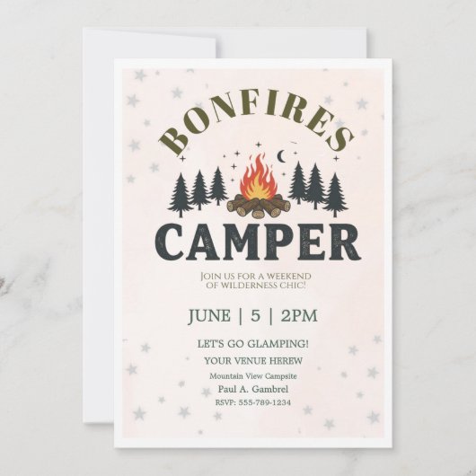 Uitnodiging voor openluchtnachten (Voorkant)