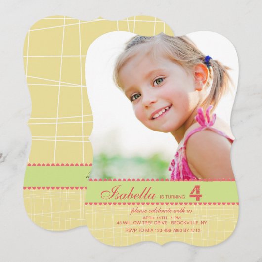 Uitnodiging voor ophaalsticks (Voorkant / Achterkant)