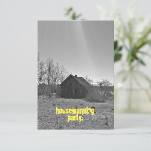 Uitnodiging voor opwarming van de aarde (Staand voorkant)