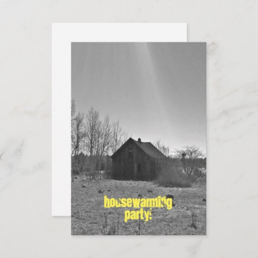 Uitnodiging voor opwarming van de aarde (Voorkant / Achterkant)