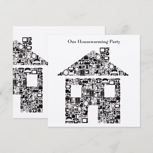 Uitnodiging voor opwarming van de aarde (Voorkant / Achterkant)