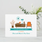 Uitnodiging voor opwarming van de aarde voor moder (Staand voorkant)