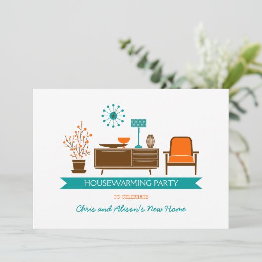 Uitnodiging voor opwarming van de aarde voor moder (Staand voorkant)