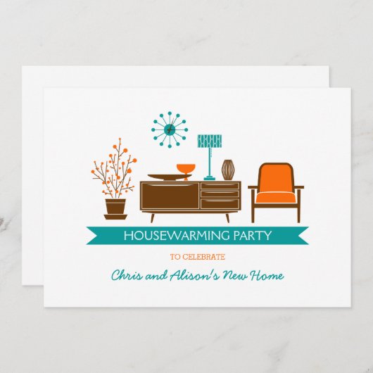 Uitnodiging voor opwarming van de aarde voor moder (Voorkant / Achterkant)