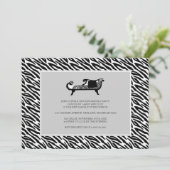 Uitnodiging voor opwarming van de aarde {Zebra Pri (Staand voorkant)