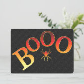 Uitnodiging voor Oranje Boo Halloween Party (Staand voorkant)