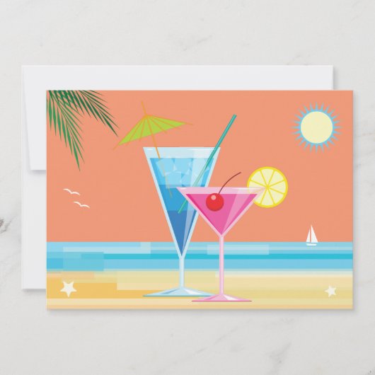 Uitnodiging voor Oranje zomerpaar (Voorkant)