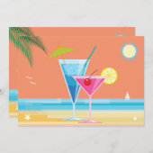 Uitnodiging voor Oranje zomerpaar (Voorkant / Achterkant)