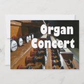 Uitnodiging voor orgaanconcert - Franse orgaancons (Voorkant)