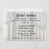 Uitnodiging voor orgaanconcert - metalen buizen (Achterkant)