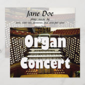 Uitnodiging voor orgaanoverweging - orgaanconsole (Voorkant / Achterkant)