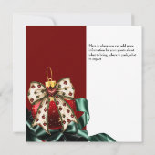 Uitnodiging voor Ornament voor kerstvakantie (Achterkant)