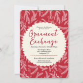 Uitnodiging voor Ornament voor kerstvakantie (Voorkant)