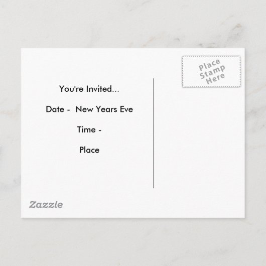 Uitnodiging voor Oud en Nieuw (Achterkant)