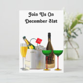 Uitnodiging voor Oud en Nieuw (Staand voorkant)