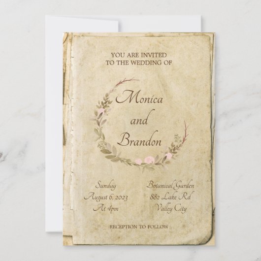 Uitnodiging voor oud papier (Voorkant)