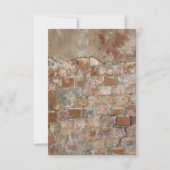 Uitnodiging voor oude Brick Wall (Voorkant)