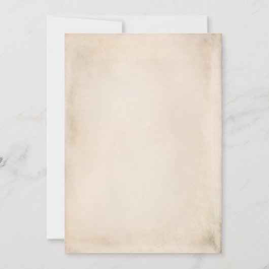 Uitnodiging voor oude bruiloft (Achterkant)