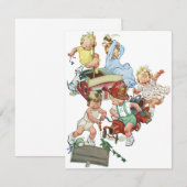 Uitnodiging voor Oude Kinderen en Brandweerwagens (Voorkant / Achterkant)