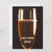 Uitnodiging voor oudejaarsavond bier (Voorkant)