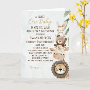 Uitnodiging voor Our Little One Baby Shower