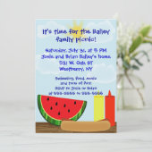 Uitnodiging voor outdoorberekening - Twee rondgest (Staand voorkant)