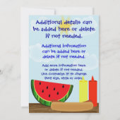 Uitnodiging voor outdoorberekening - Twee rondgest (Achterkant)