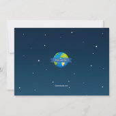 Uitnodiging voor Outer Space Adventure (Achterkant)