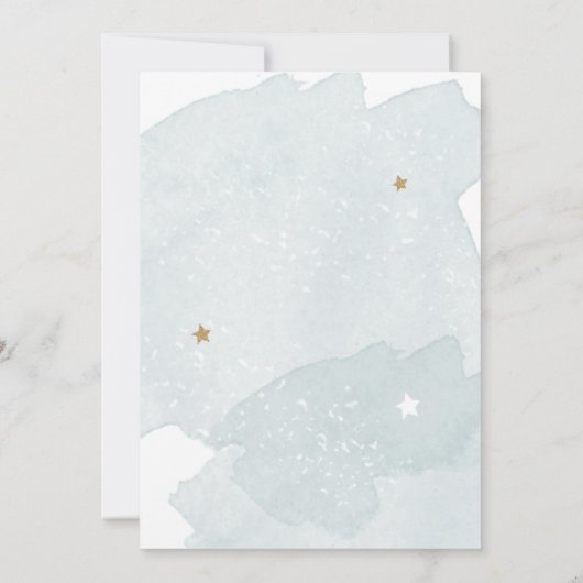 Uitnodiging voor Outer Space Planets Boy Baby Show (Achterkant)