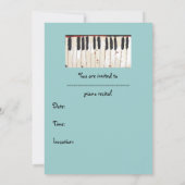 Uitnodiging voor overweging Piano (Achterkant)