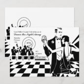 Uitnodiging voor paar om te dansen (Voorkant / Achterkant)