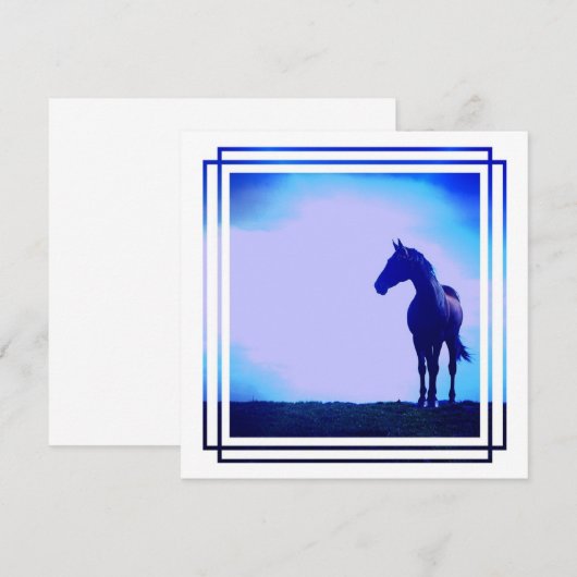 Uitnodiging voor paarden (Voorkant / Achterkant)