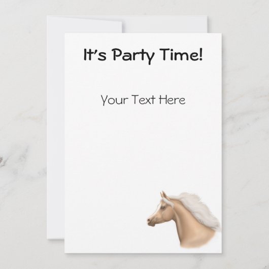 Uitnodiging voor paarden (Achterkant)