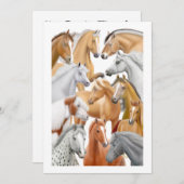 Uitnodiging voor paarden (Voorkant / Achterkant)