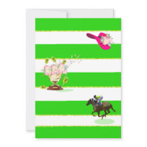 Uitnodiging voor paarden Racing Derby Day