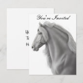 Uitnodiging voor paarden uit Friesian (Voorkant / Achterkant)