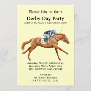 Uitnodiging voor paardenraces