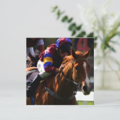 Uitnodiging voor paardenraces (Staand voorkant)