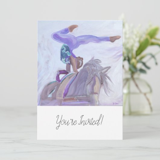 Uitnodiging voor Paardvoltige Feestje (Staand voorkant)