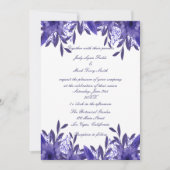 Uitnodiging voor Paarse blauwe bosbouw (Voorkant)