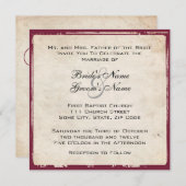 Uitnodiging voor Paarse weddenschappen (Voorkant / Achterkant)