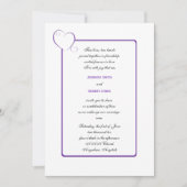 Uitnodiging voor Paarse weduwschappen in het grens (Voorkant)