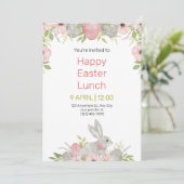 Uitnodiging voor Paas-potluck (Staand voorkant)