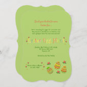 Uitnodiging voor paaseieren (Voorkant / Achterkant)