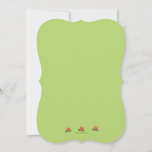 Uitnodiging voor paaseieren (Achterkant)