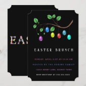 Uitnodiging voor paaseieren (Voorkant / Achterkant)